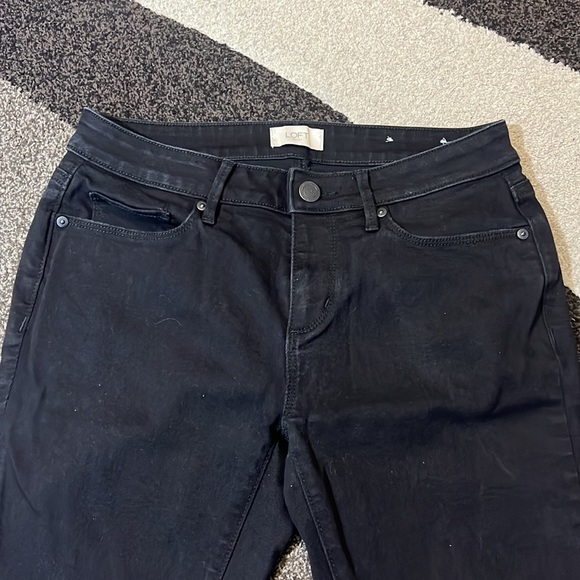 Loft Black curvy skinny jeans Womens 4 - Picture 2 of 6